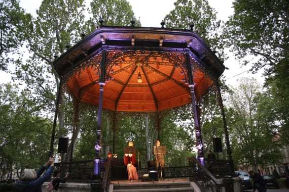 Opera performance in the centre of Zagreb 